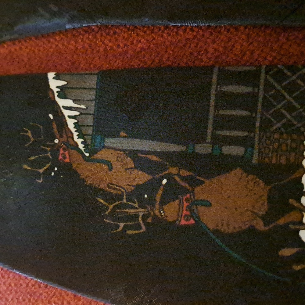 Festive Christmas Tie with Santa and Reindeer - Picture 4 of 4